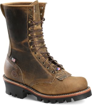Brown Double H Boot 10  Inch Logger